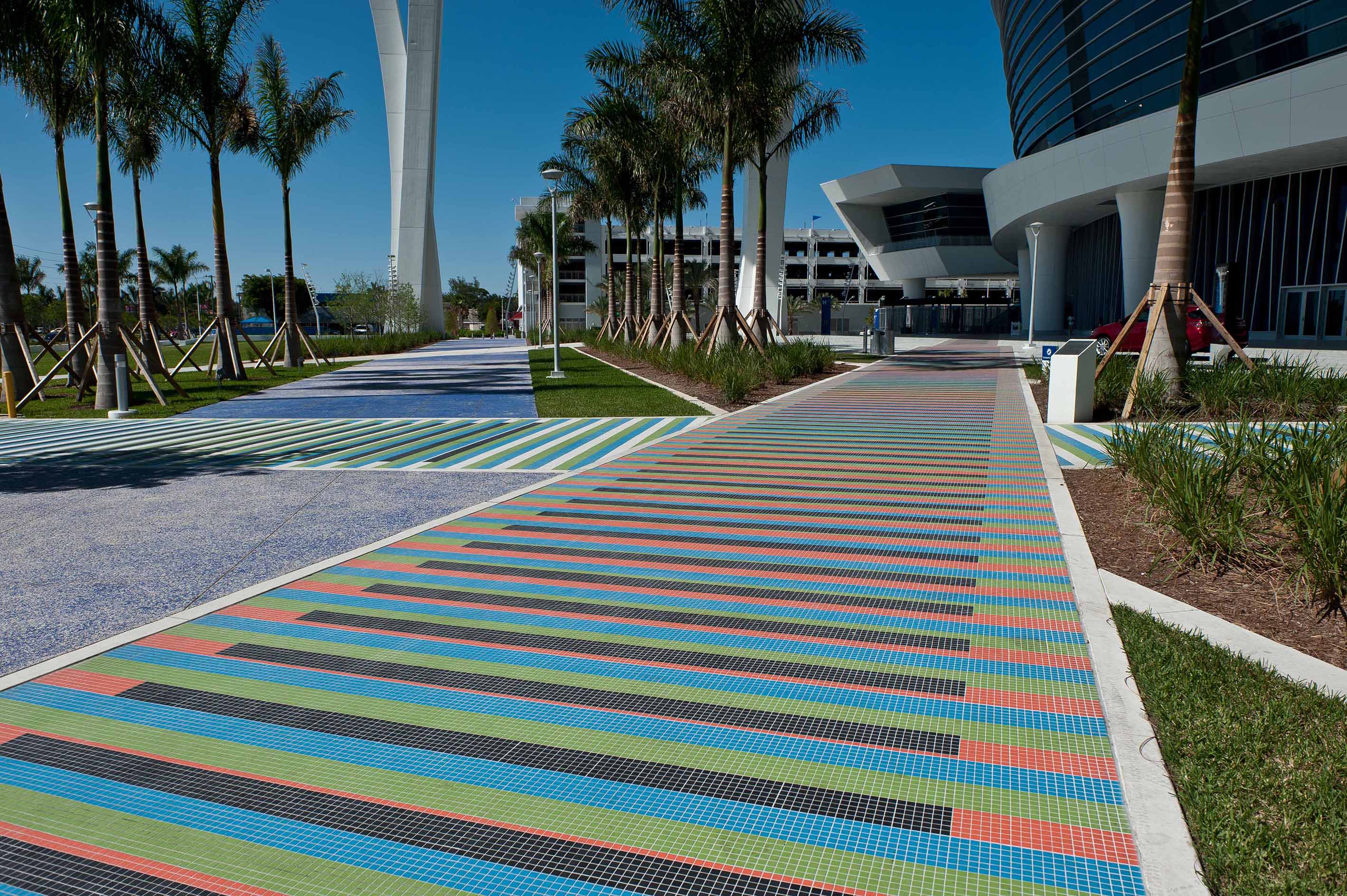 colorful painting on sidewalk